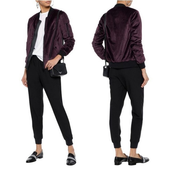 John + Jenn Purple & Black Bomber, Reversible NWT - Picture 5 of 7